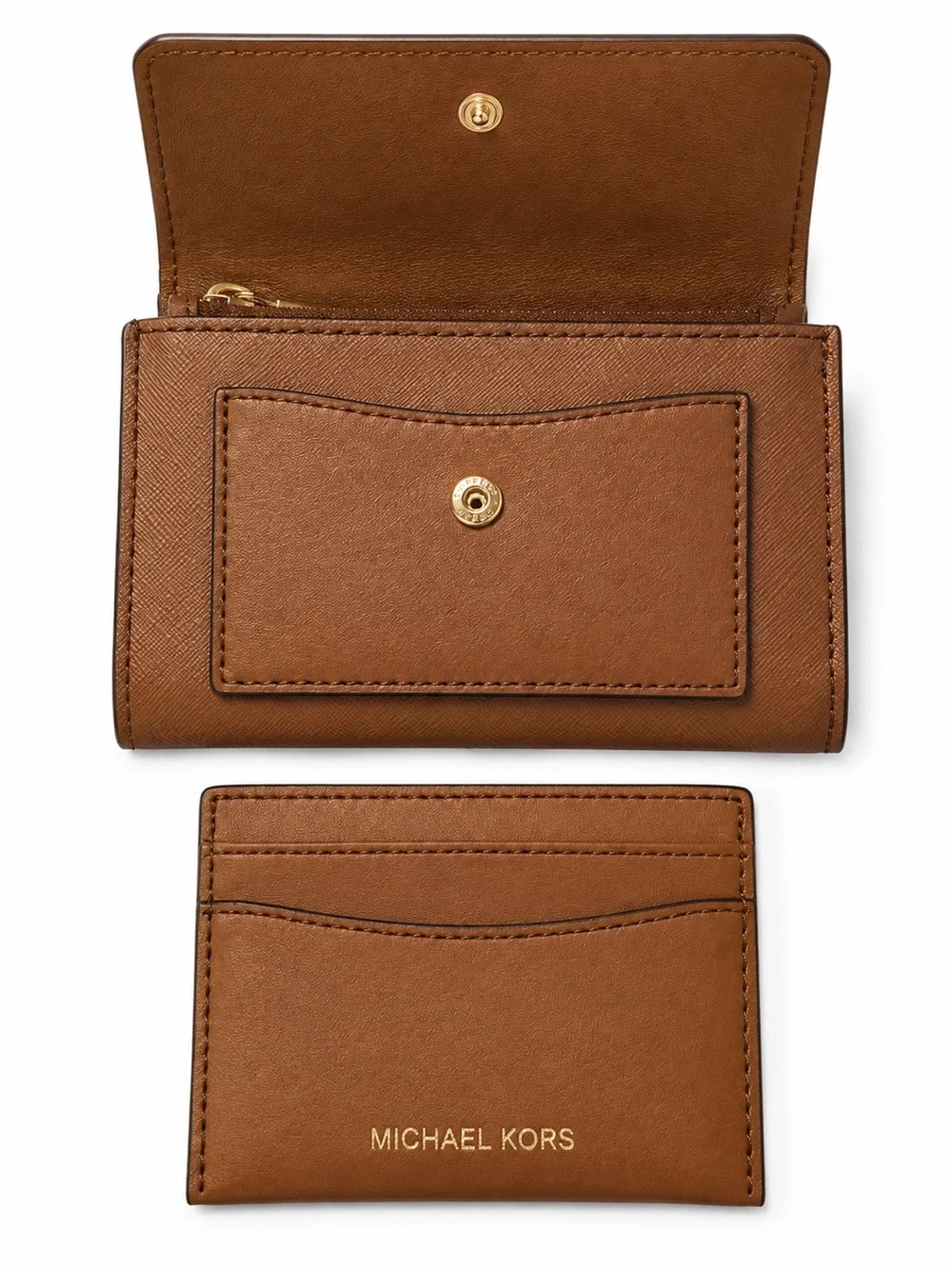Michael Kors Jet Set Travel Medium Trifold Wallet with Removable Card Holder